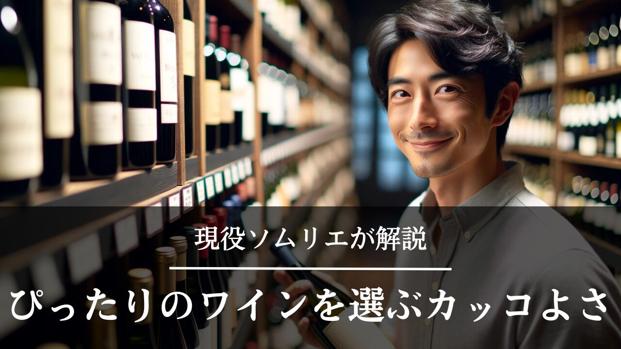 ワインを選ぶ男性