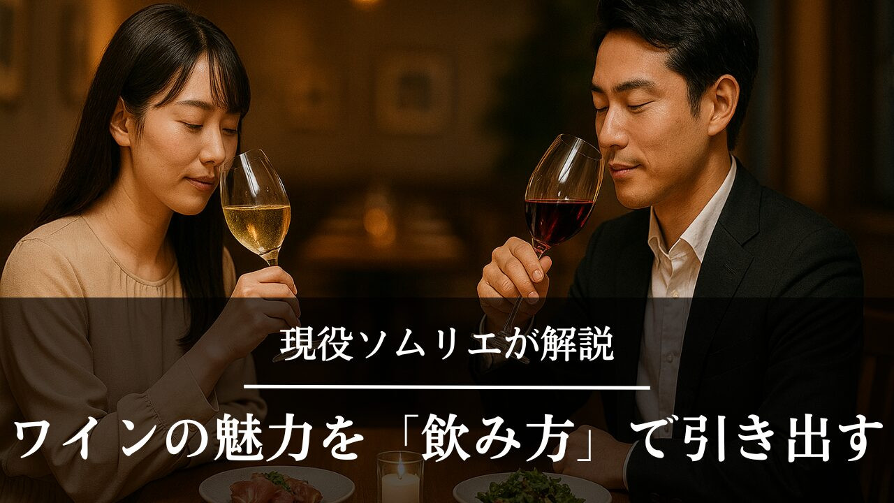 レストラン　カップル　ワイン　楽しむ