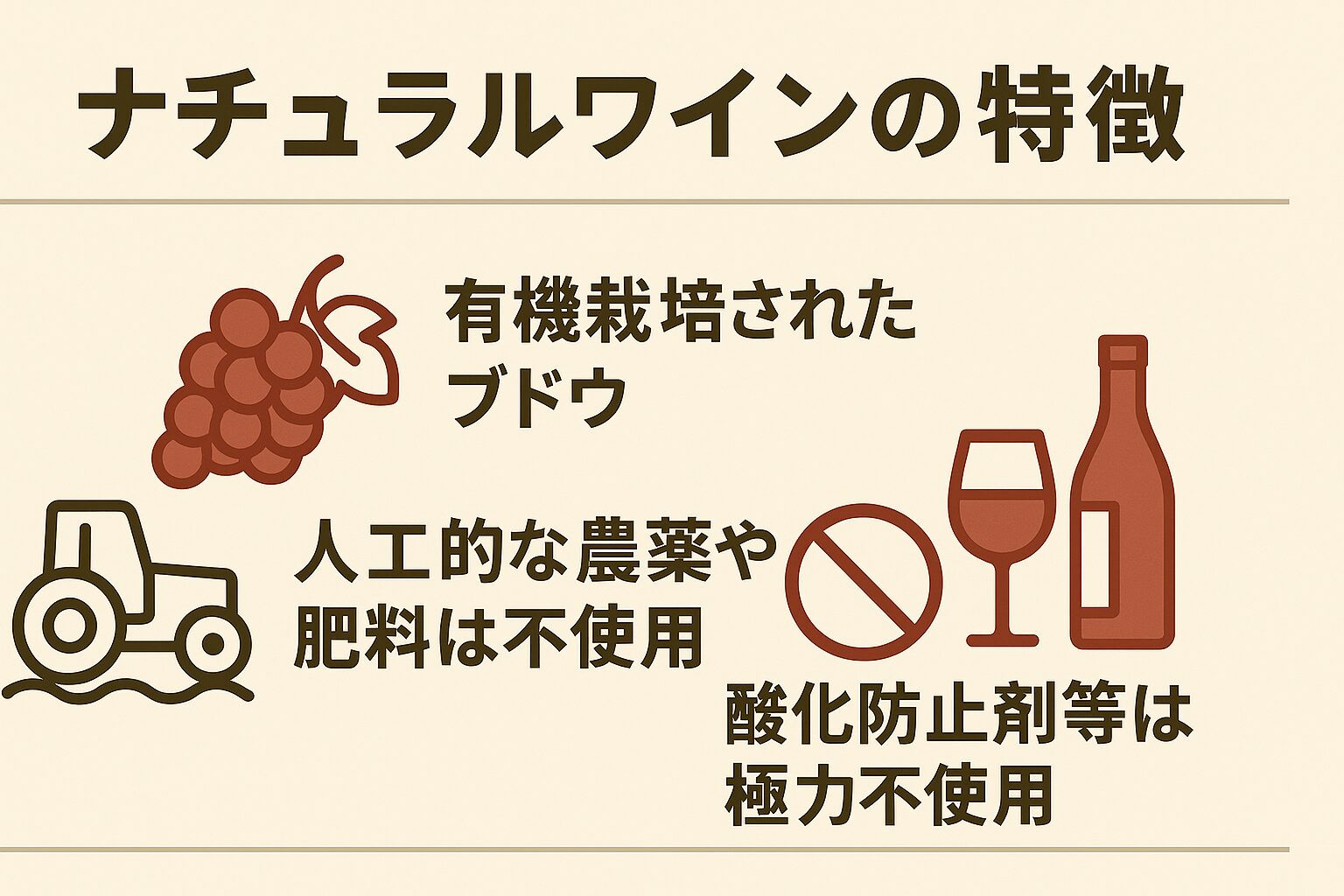ナチュラルワイン 定義 図解