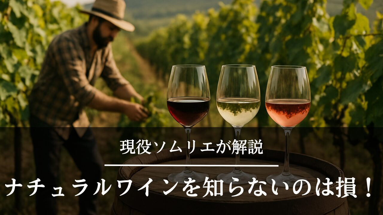ブドウ畑とナチュラルワイン