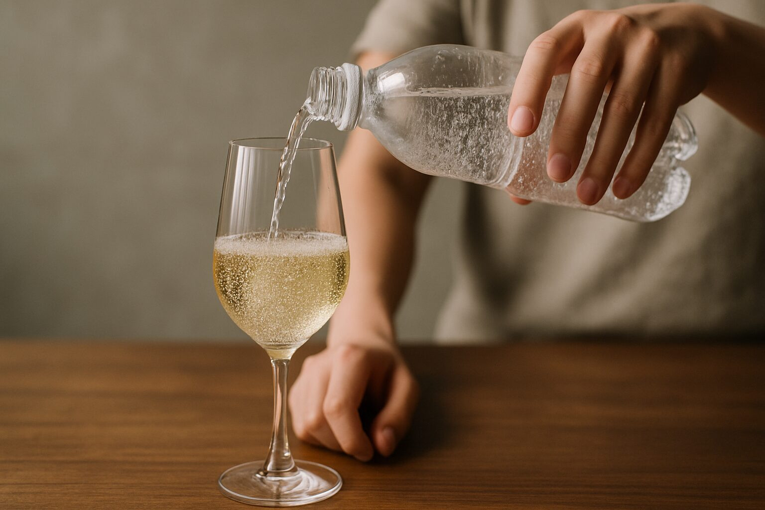 白ワインと炭酸水